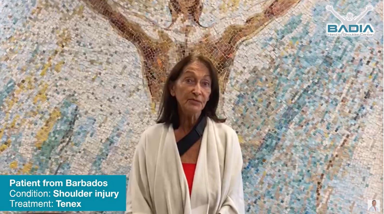 Shoulder Minimally Invasive Tenex Procedure - Barbados Patient Testimonial