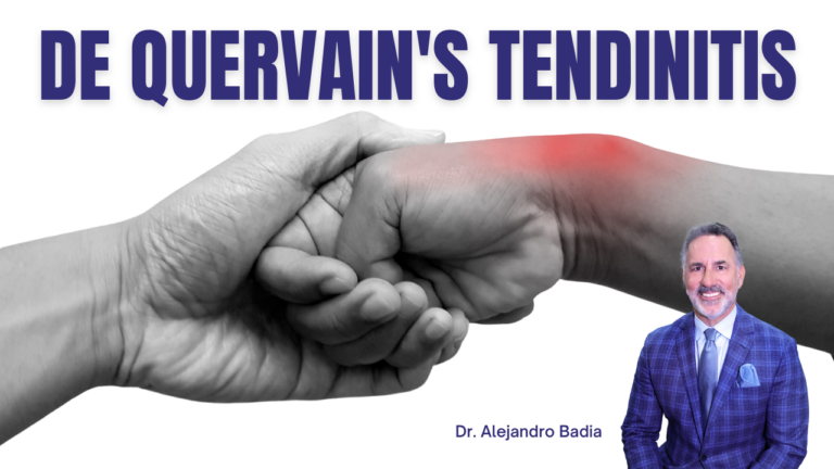 DE QUERVAIN'S tendinitis
