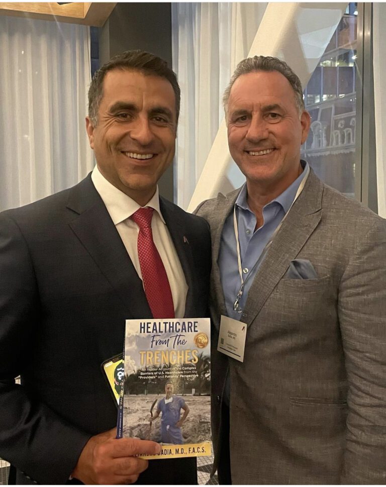 Dr. Badia with Jose E. Feliciano from Clearlake Capital Group