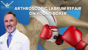 Arthroscopic labrum repair on boxer