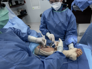 Orthobiologic injection to expedite healing