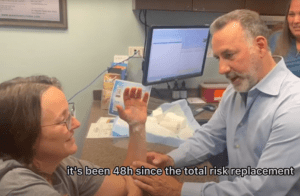 Total Wrist Replacement - Just 48 hours after her total wrist replacement