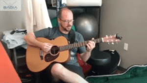 Prior to this procedure our patient couldn’t play his guitar due to pain, Check him out now