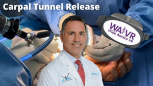 Carpal tunnel release using virtual reality