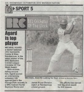 Photo of Previous patient that earned a cricket award after recovering from treatment with Dr. Badia