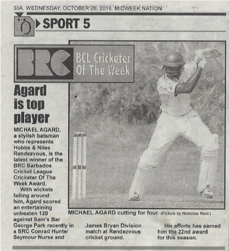 Photo of Previous patient that earned a cricket award after recovering from treatment with Dr. Badia