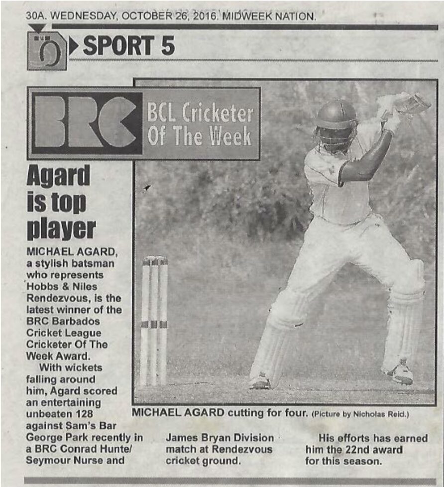 Photo of Previous patient that earned a cricket award after recovering from treatment with Dr. Badia