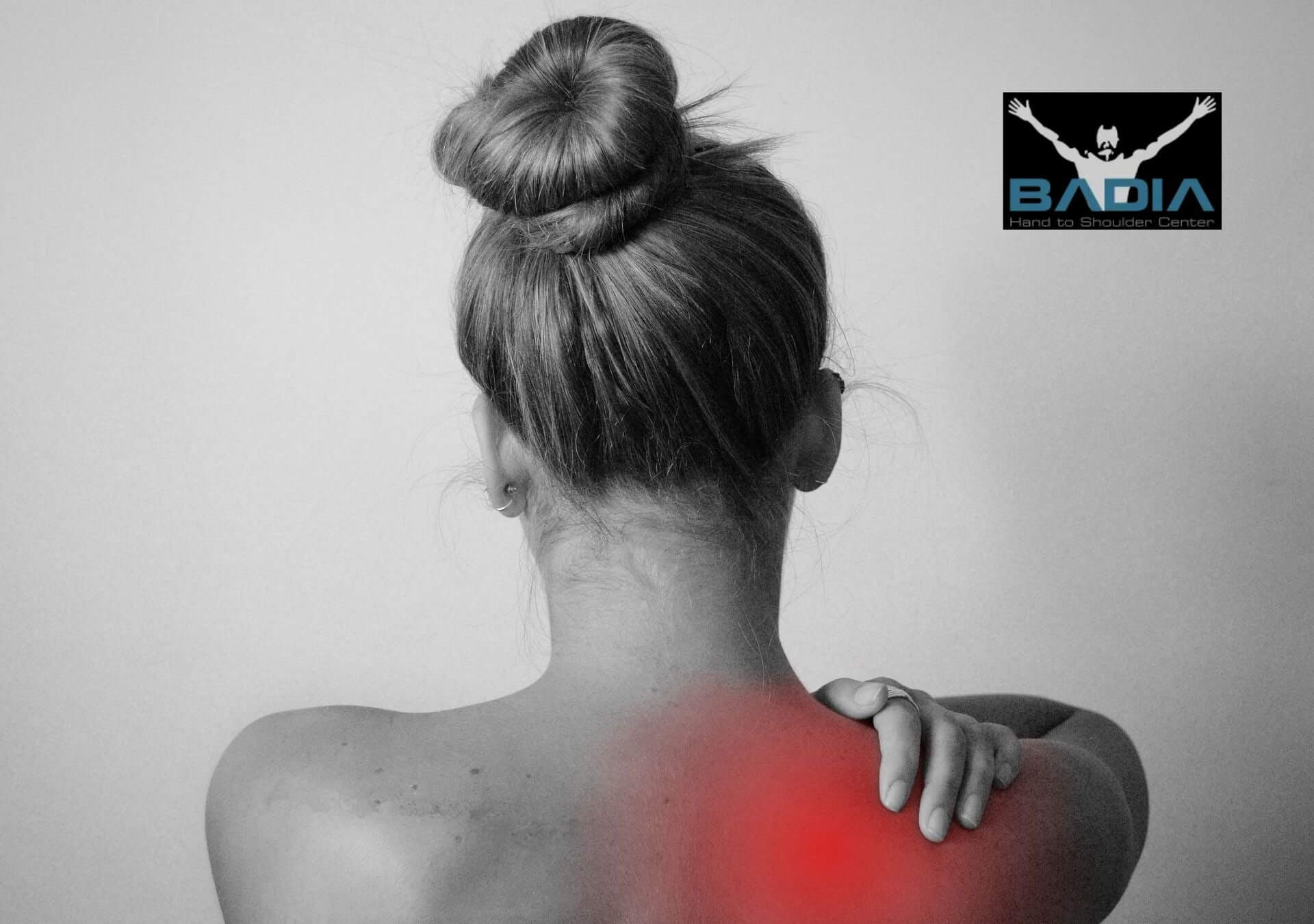 Visual representation of non-surgical treatment options for chronic shoulder pain, such as physical therapy, medication, and alternative therapies.