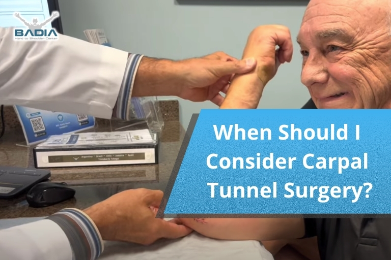 When Should I Consider Carpal Tunnel Surgery?