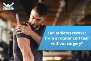 Can athletes recover from a rotator cuff tear without surgery?