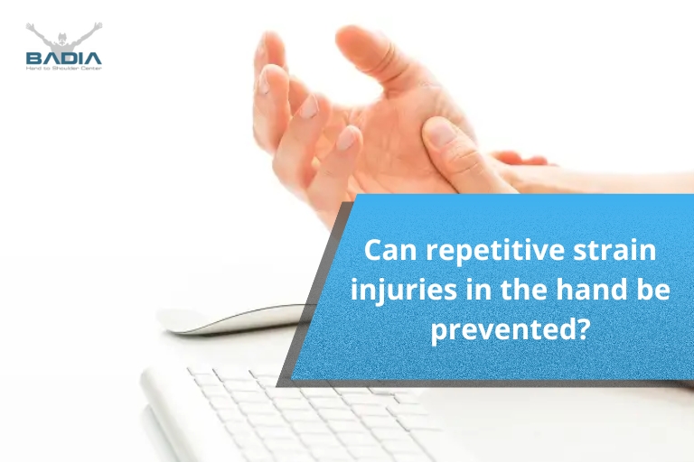 Can repetitive strain injuries in the hand be prevented?