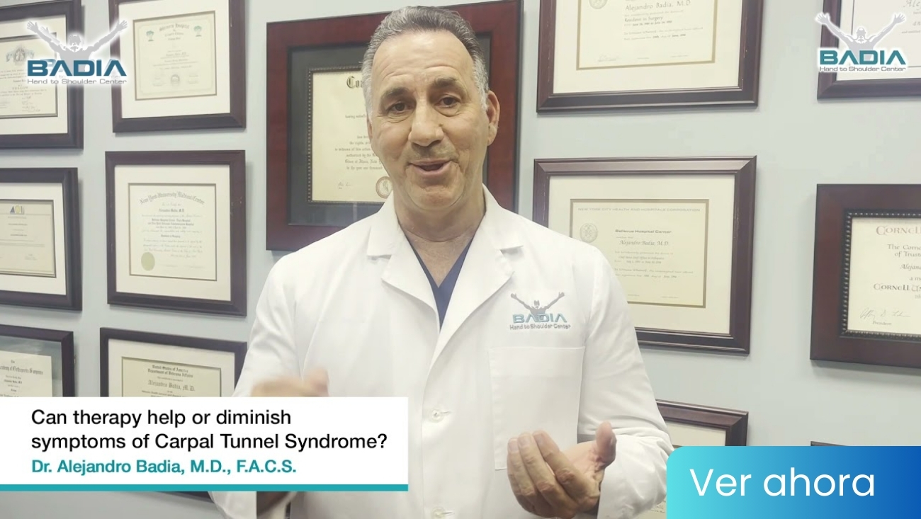 Can therapy help or diminish symptoms of Carpal Tunnel Syndrome?