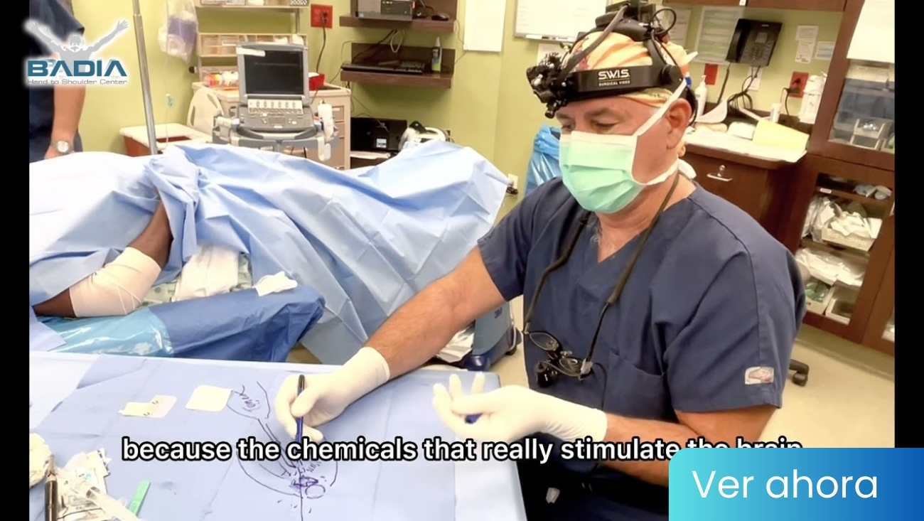 Dr.Badia explains the traditional procedure for tennis elbow Vs. @tricemedical TENEX health