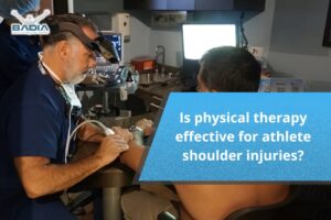 Is physical therapy effective for athlete shoulder injuries?