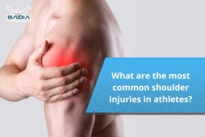 What are the most common shoulder injuries in athletes?