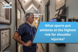 What sports put athletes at the highest risk for shoulder injuries?