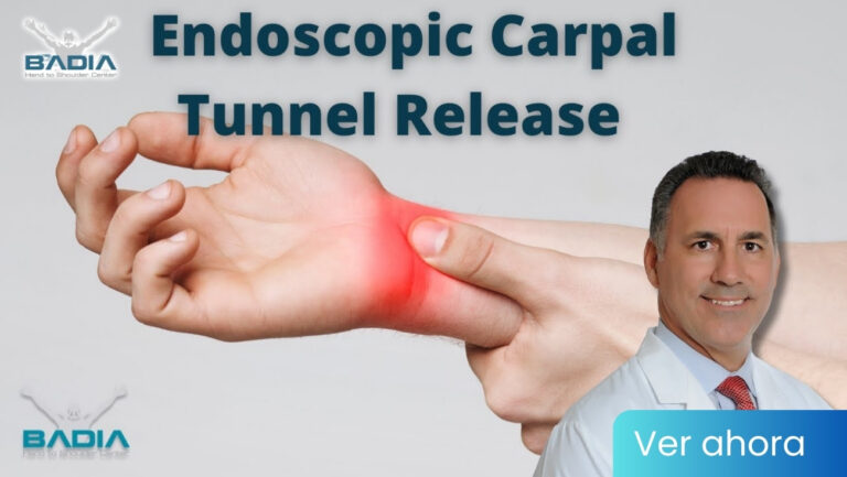 Liberación endoscópica del túnel carpiano con el Dr. Badia