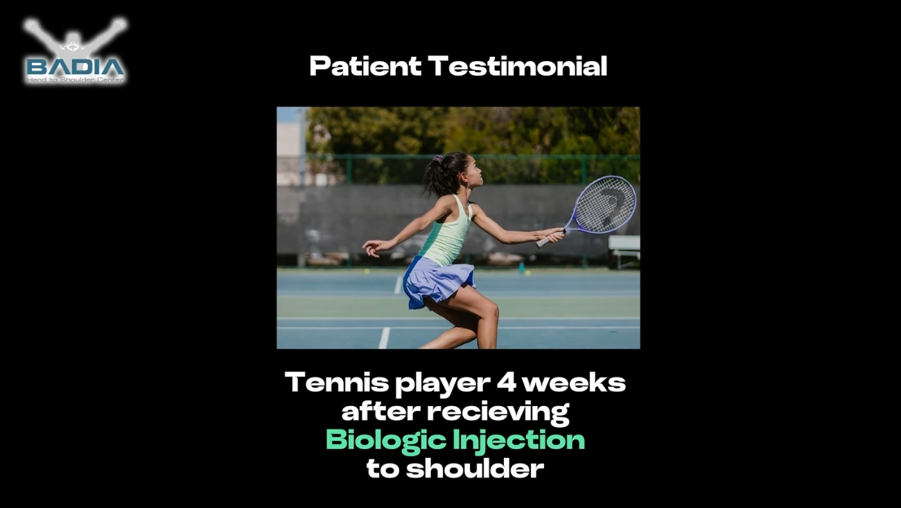 Recuperación de Hombro en Jugador de Tenis: Testimonio a 4 Semanas de Inyección Biológica
