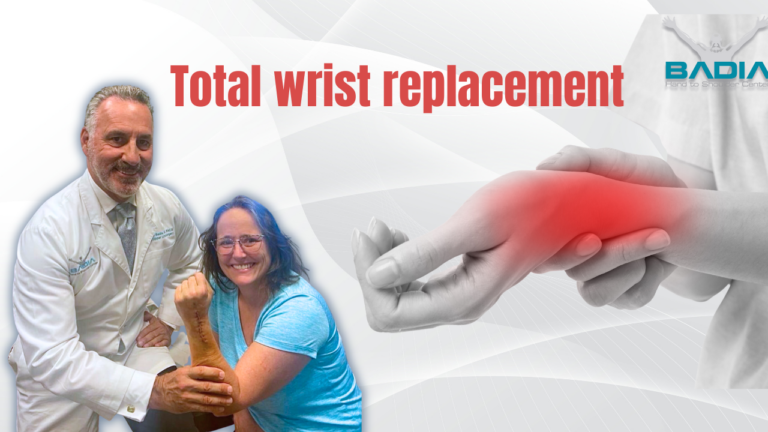 Total wrist replacement post op 6 days by Dr. Badia