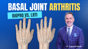 soluciones para la artritis de la articulación basal, biopro vs LRTI