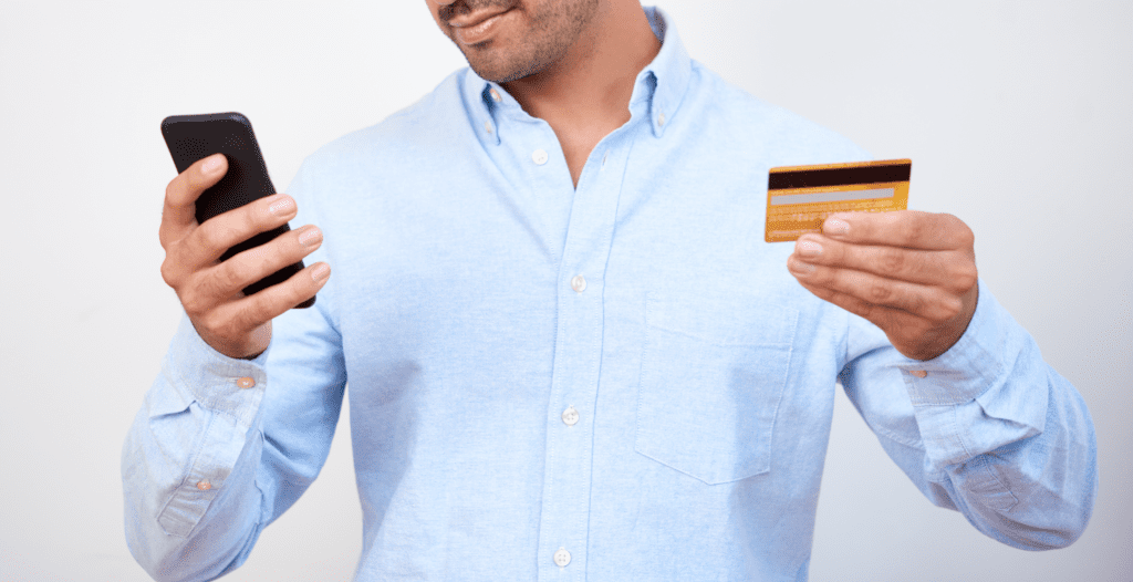 payment being processed online.