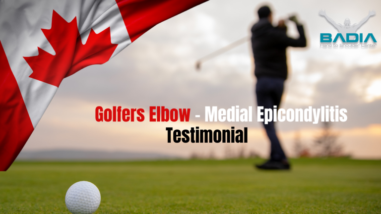 Golfers elbow Canada Dr. Badia