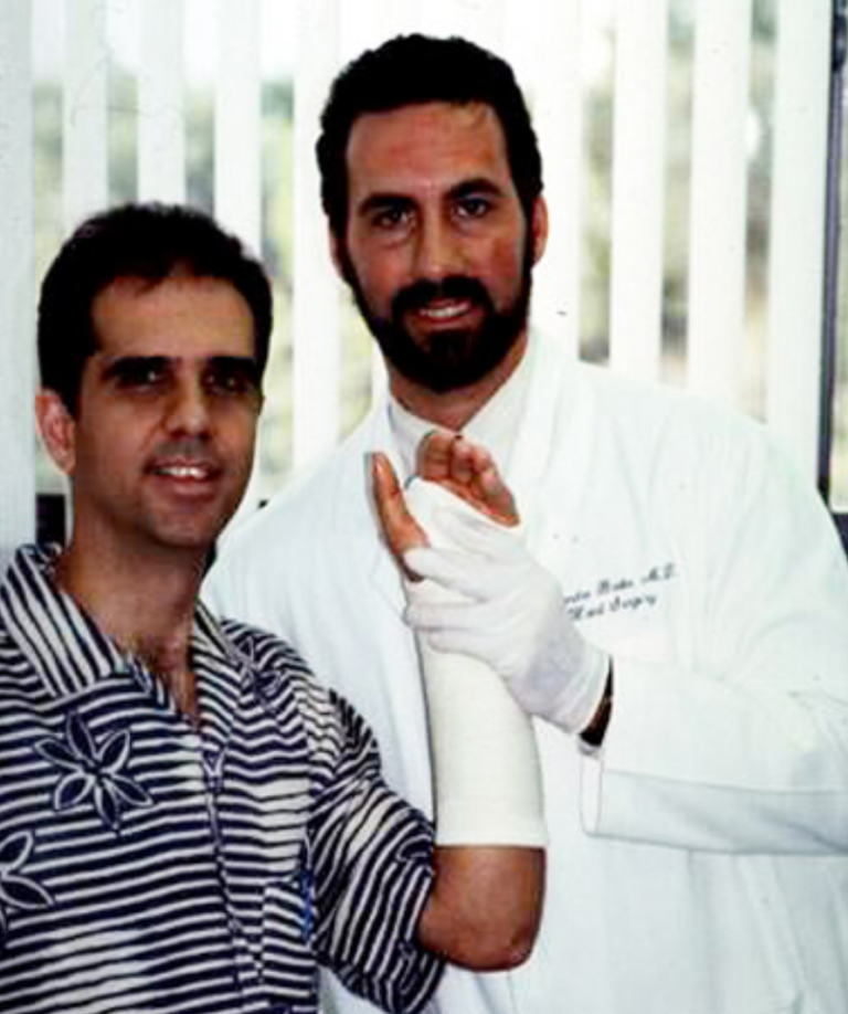 Dr.Badia y Agustín Acosta Periodista de Radio