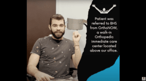 Patient visits OrthoNOW & discovers he has a scaphoid fracture that never healed