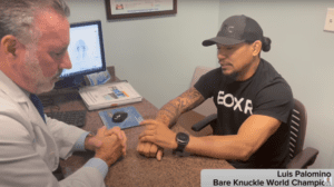 Bare knuckle world champion discusses boxers knuckle diagnosis with Dr. Badia