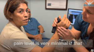 “I can actually move my thumb & I don’t feel anything in there" Patient with thumb arthritis