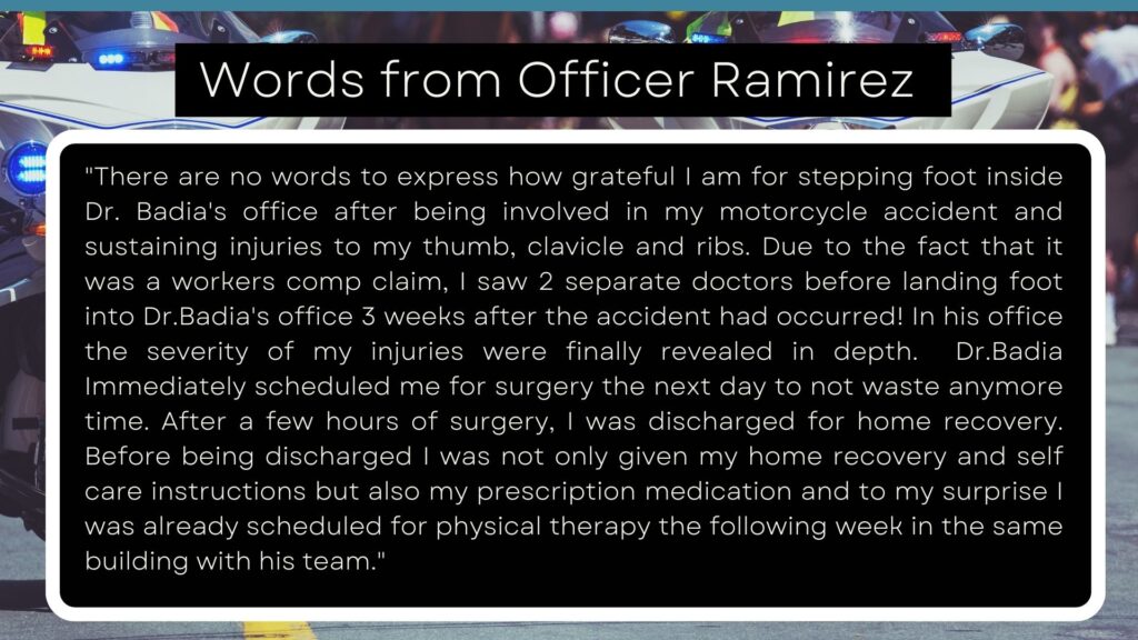 officer ramirez testimonial
