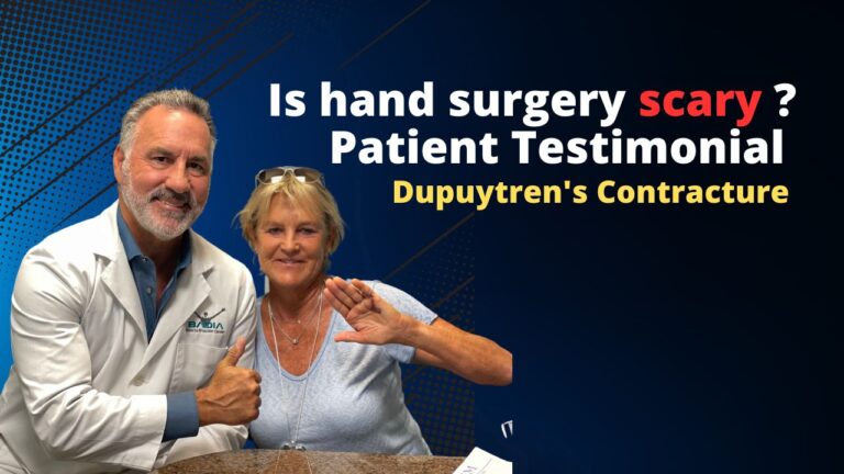 dupuytren's testimonial with Dr. Badia