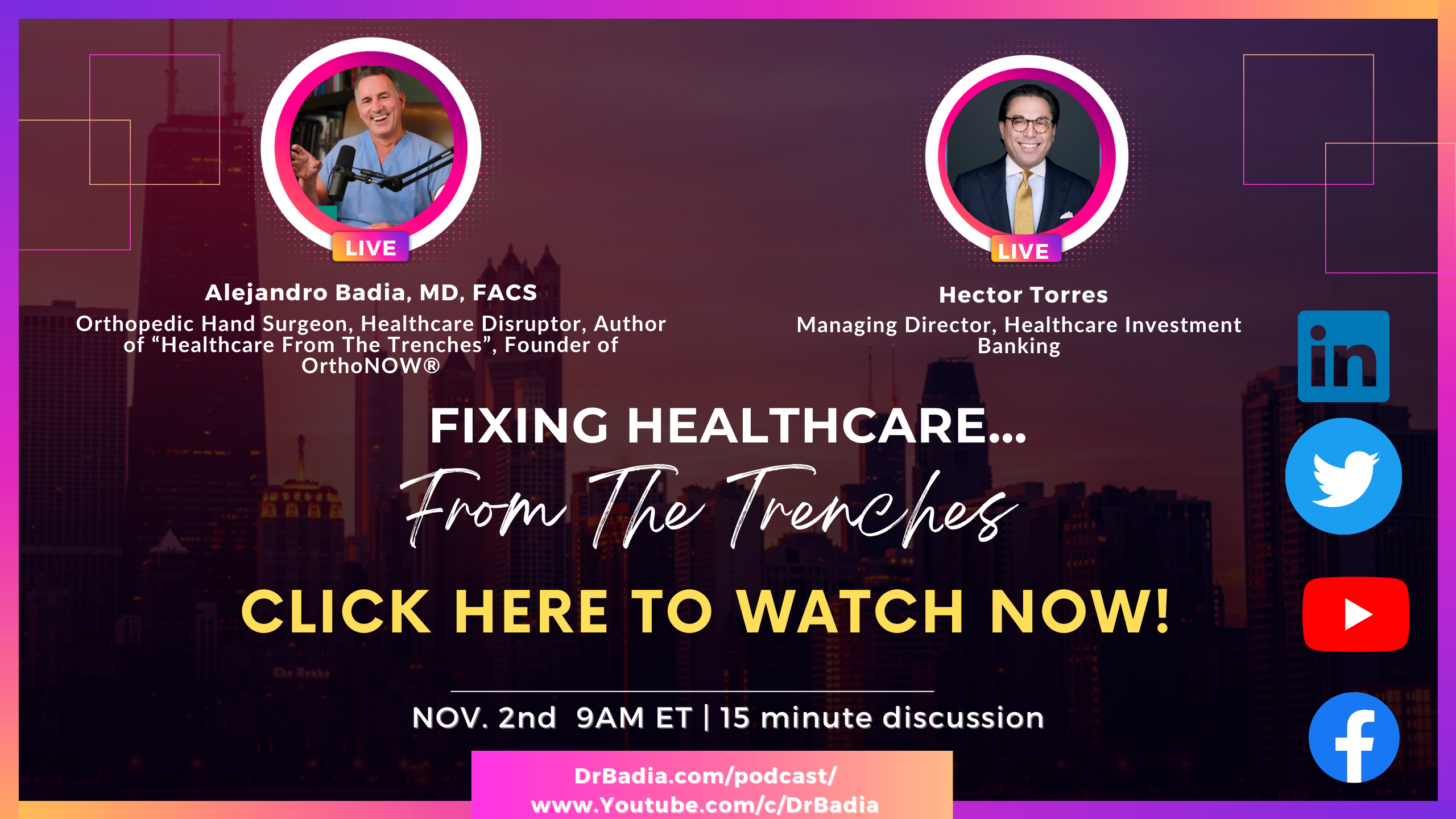 E23 Hector Torres on "Fixing Healthcare...From The Trenches" with Dr. Badia
