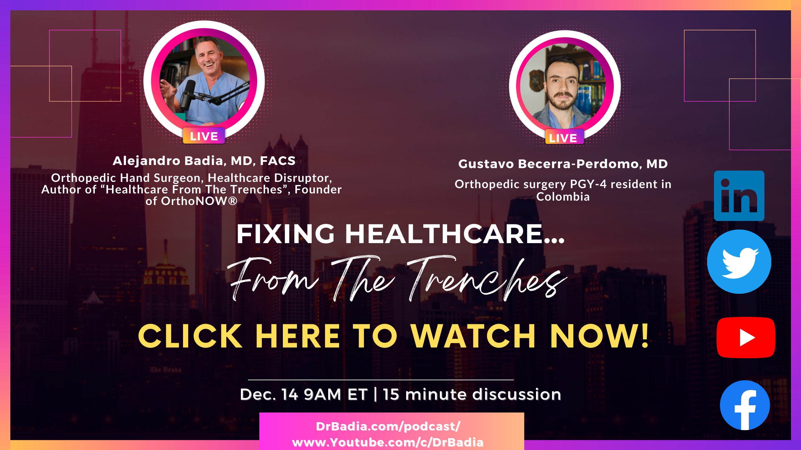 E26 Dr. Becerra on " Fixing Healthcare...From The Trenches" with Dr. Badia
