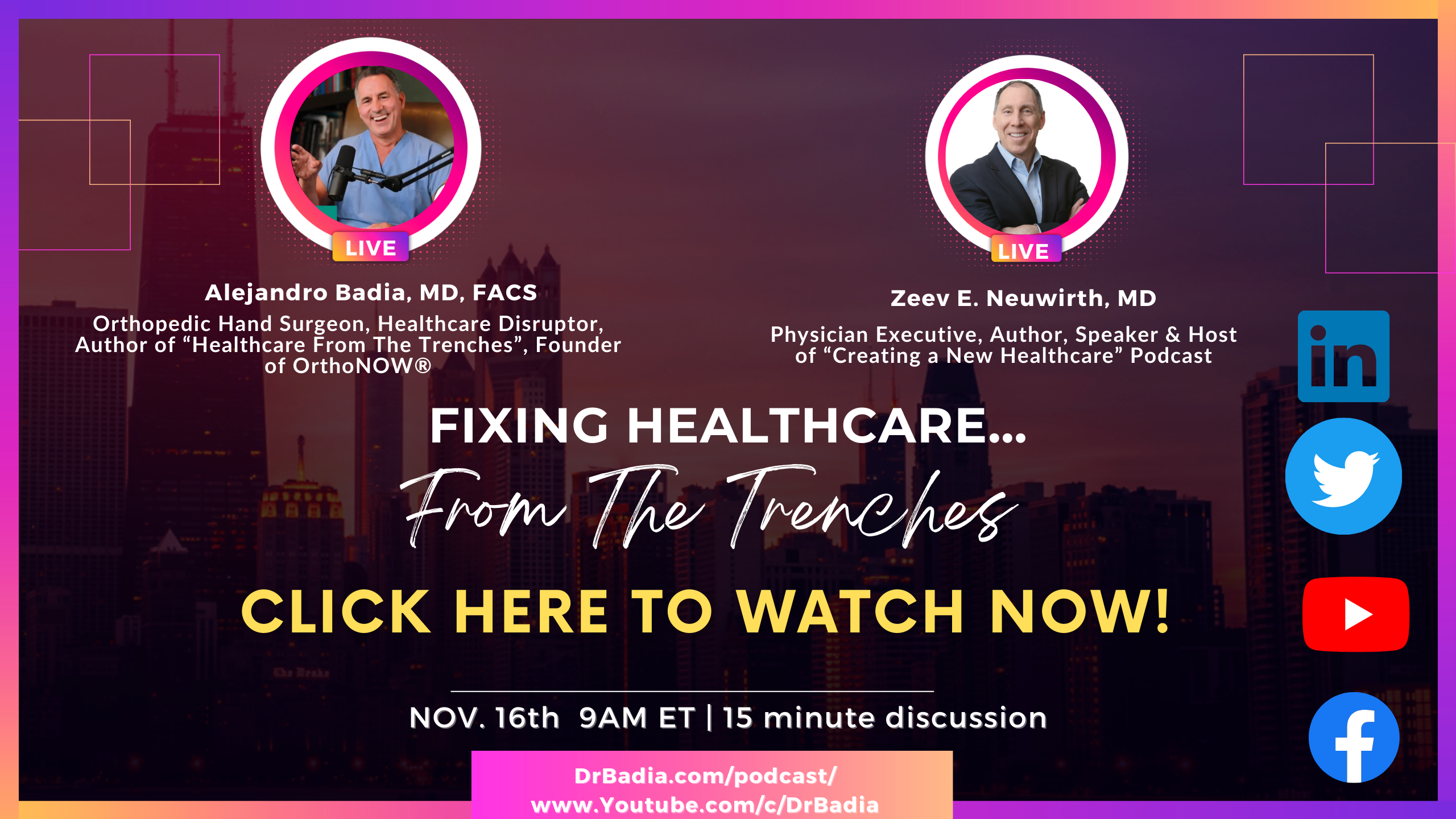 E24 Dr. Zeev Neuwirth on " Fixing Healthcare...From The Trenches" with Dr. Badia S01 - E24