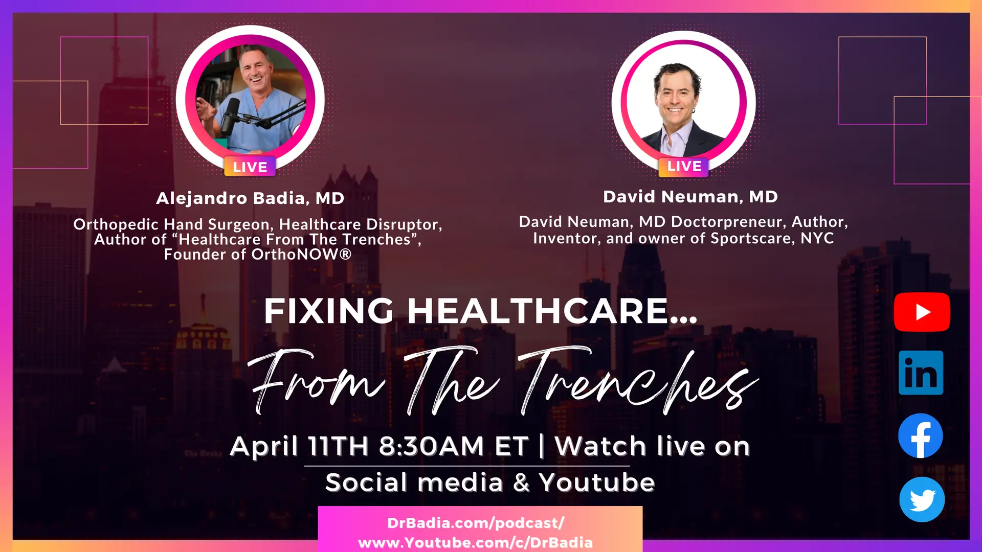 E33 Dr. David Neuman on "Fixing Healthcare...From The Trenches" with Dr. Badia