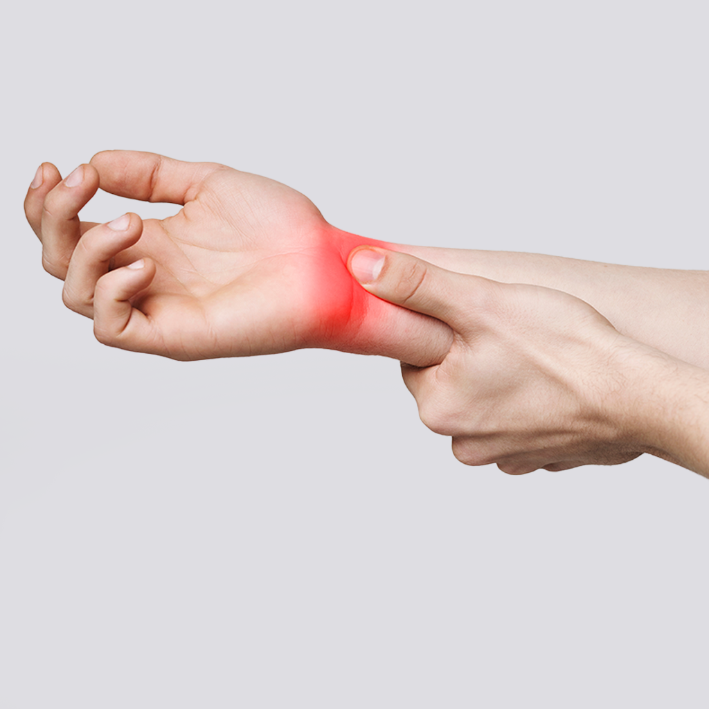 Patient treated for wrist instability with minimally invasive surgery