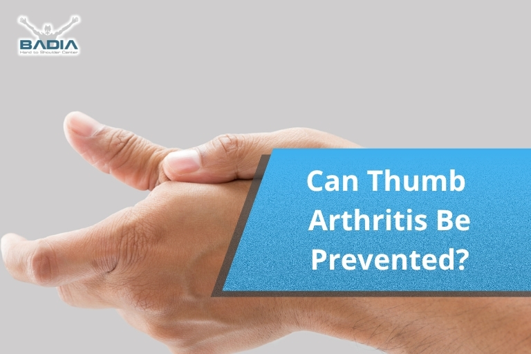 Can Thumb Arthritis Be Prevented?