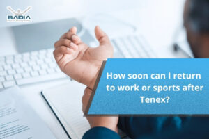 How soon can I return to work or sports after Tenex?