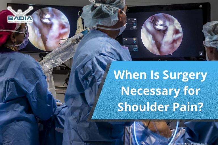 When Is Surgery Necessary for Shoulder Pain?
