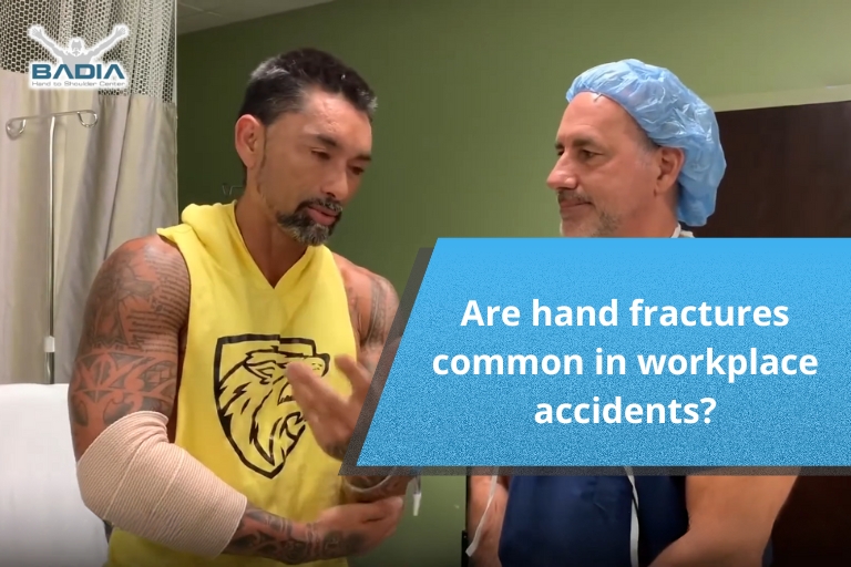 Are hand fractures common in workplace accidents?