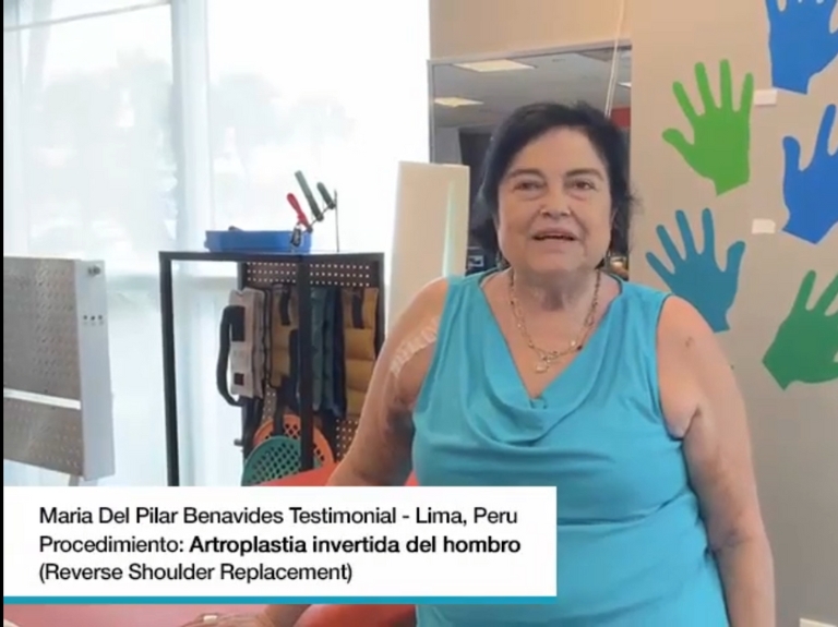 Artroplastía invertida del hombro: Testimonio de paciente de Lima, Perú