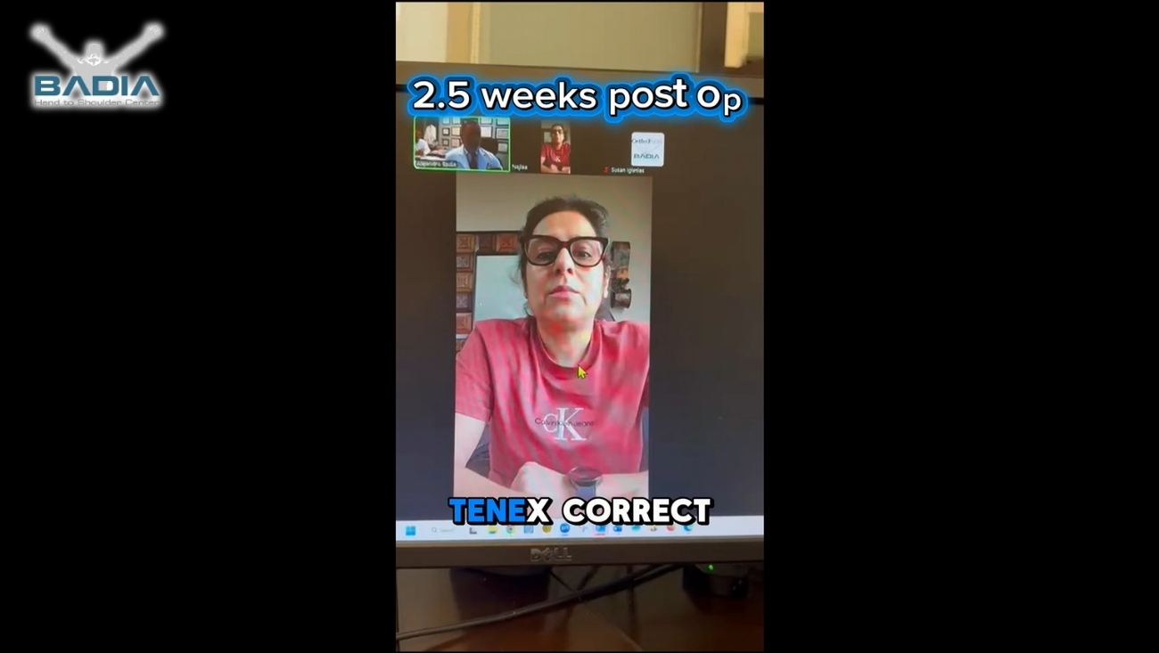 Tenex Procedure for Tennis Elbow: Patient Recovery at 2.5 Weeks