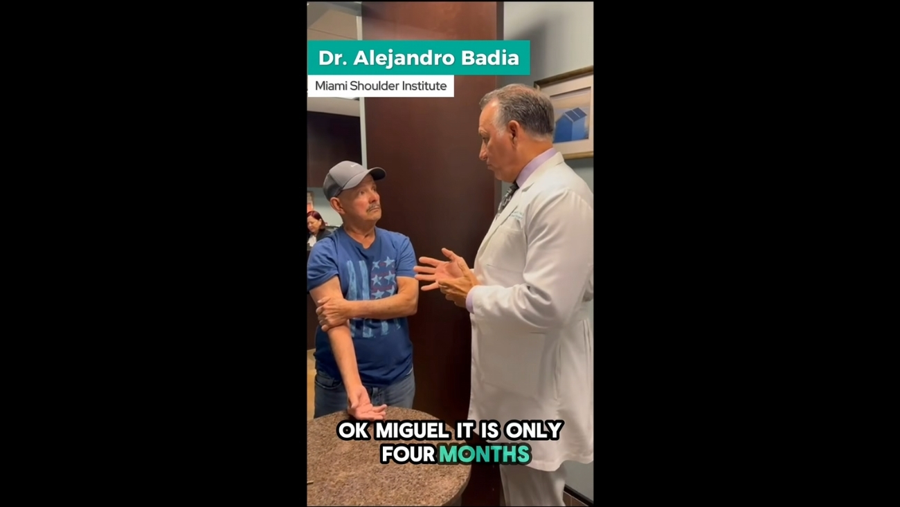 Massive Rotator Cuff Tear Repair: 4-Month Recovery